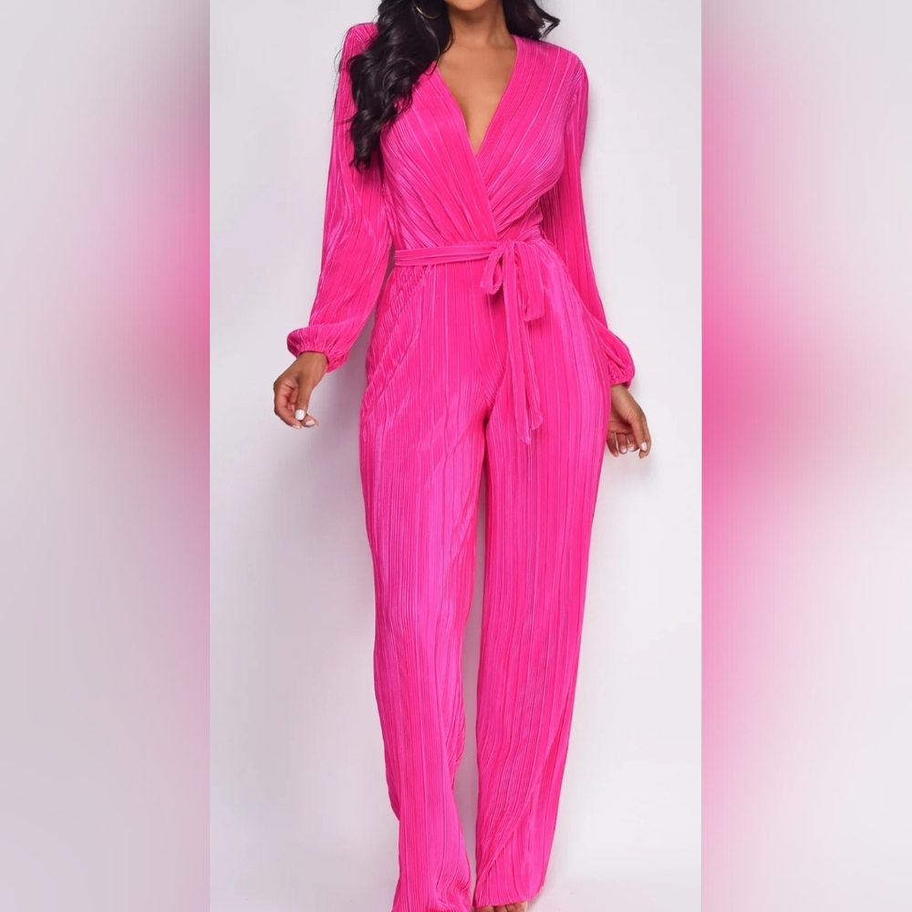 Emprada Pink Jumpsuit, Size 8.